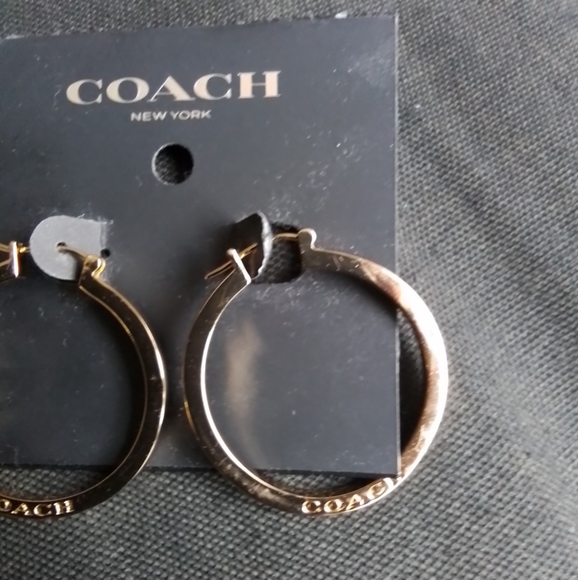 Coach Hoop  Earrings - Picture 2 of 3